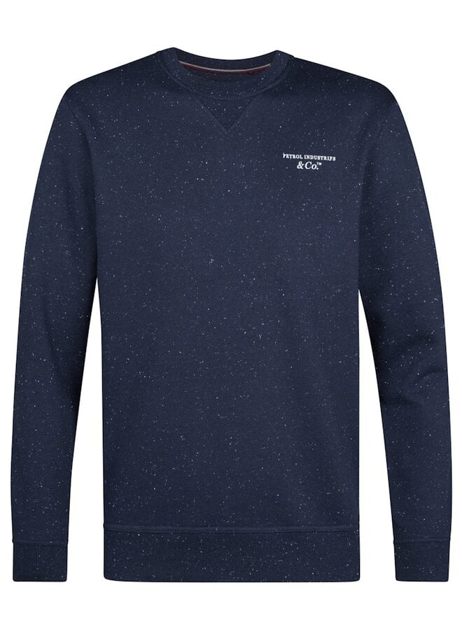 Petrol Sweater Round Neck M-3050-SWR346 - Deep Capri