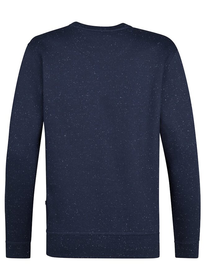 Petrol Sweater Round Neck M-3050-SWR346 - Deep Capri