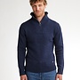 Petrol Trui half zip M3050KWC258 - Deep Capri