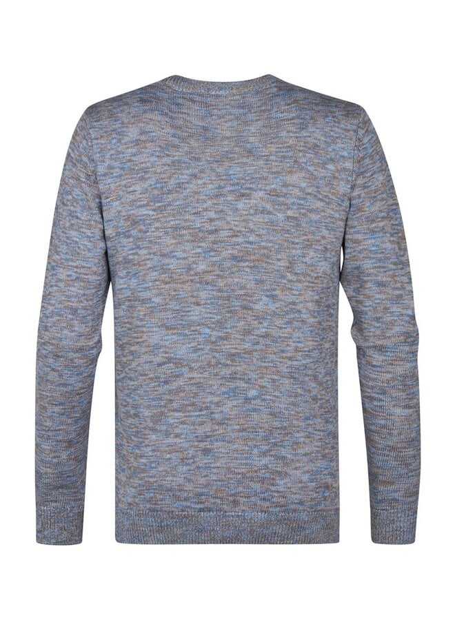 Petrol Trui Knitwear Basic M-3050-KWR240 - Indie Blue