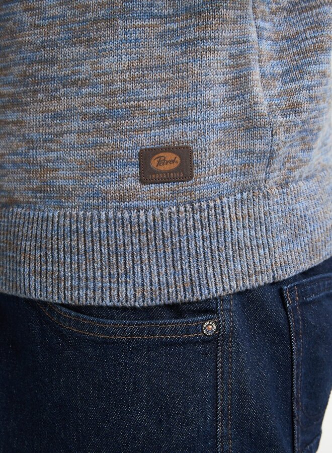 Petrol Trui Knitwear Basic M-3050-KWR240 - Indie Blue