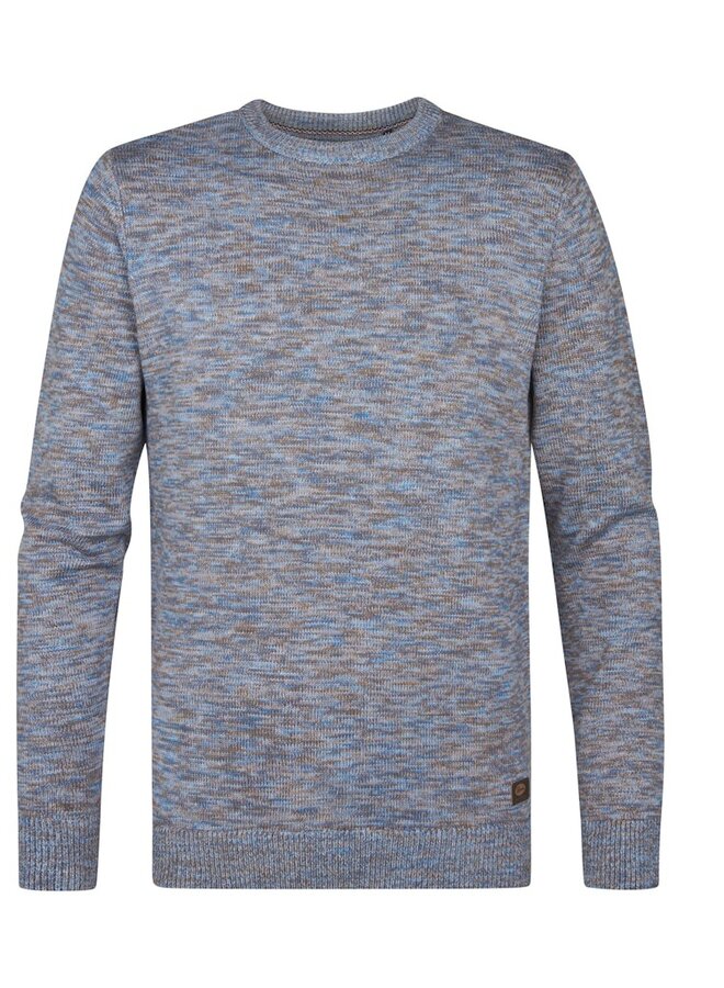 Petrol Trui Knitwear Basic M-3050-KWR240 - Indie Blue