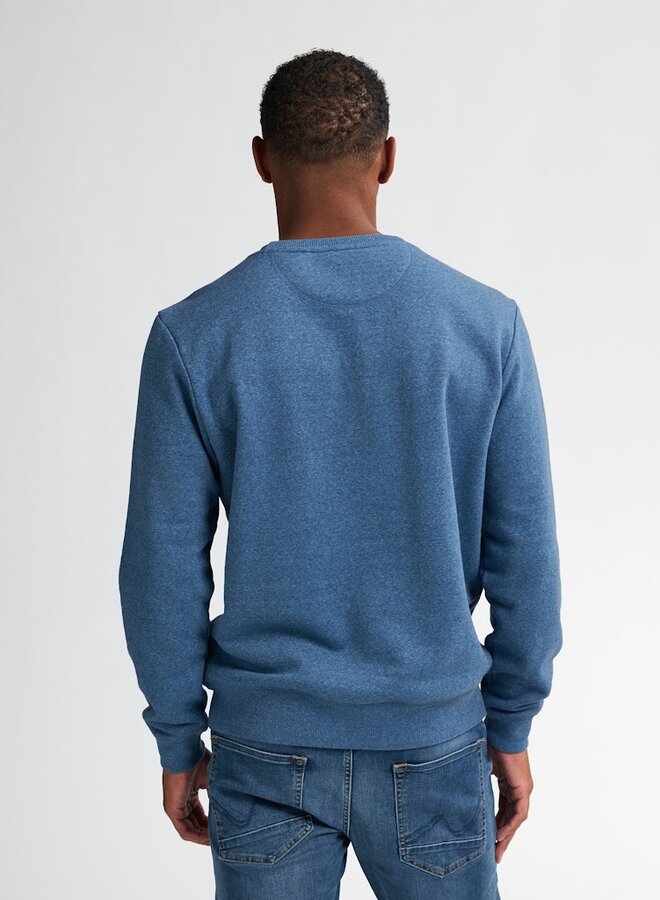 Petrol Sweater Round neck M-3050-SWR309 - Indie Blue