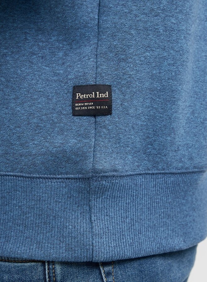 Petrol Sweater Round neck M-3050-SWR309 - Indie Blue