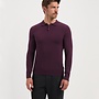 SAINT STEVE Longsleeve Polo 19478 - 80012 Plum Melange