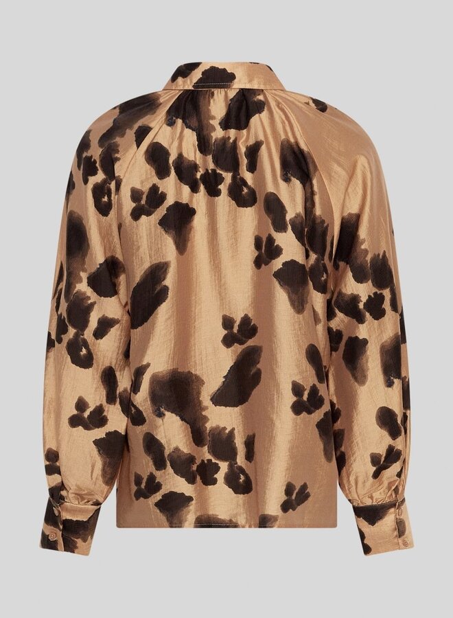 MSCH Copenhagen Blouse 19463 - Iced Coffee Leo