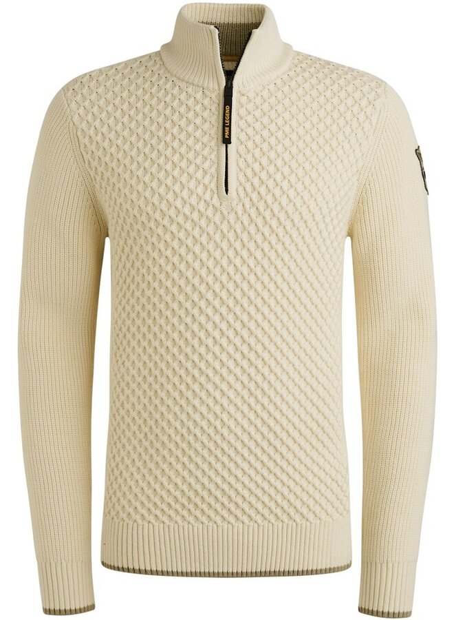 PME Legend Trui Half Zip PKW2509324 - Bone White
