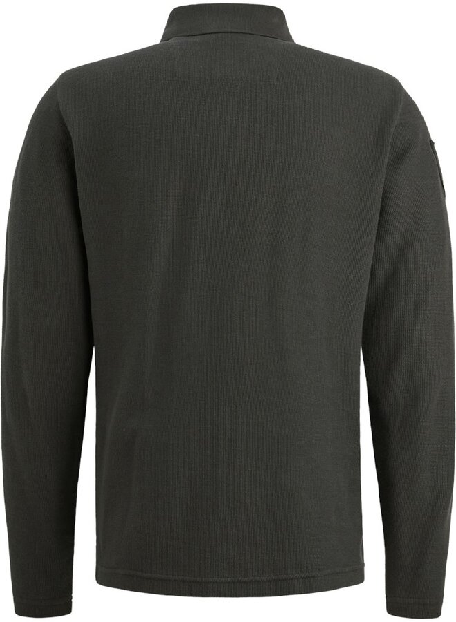 PME Legend Polo Lange Mouw PPS2510802 - 9703 Dark Grey