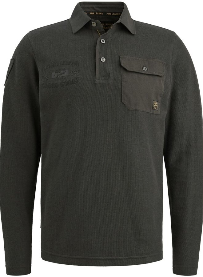 Polo Lange Mouw PPS2510802 - 9703 Dark Grey