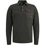 PME Legend Polo Lange Mouw PPS2510802 - 9703 Dark Grey