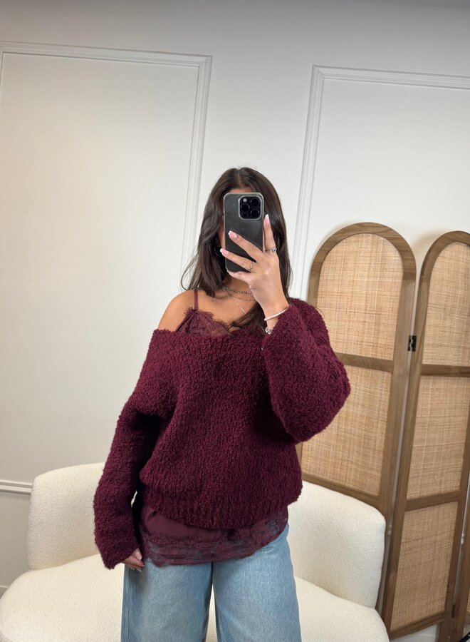 Ambika Top Kant - Bordeaux