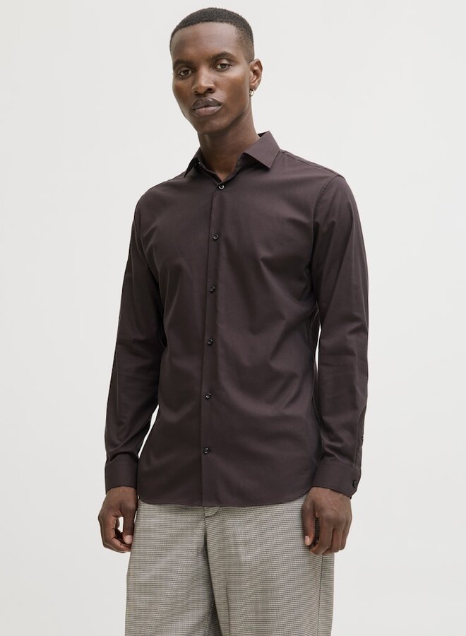 Jack & Jones Overhemd 12227385 - Chocolate Plum
