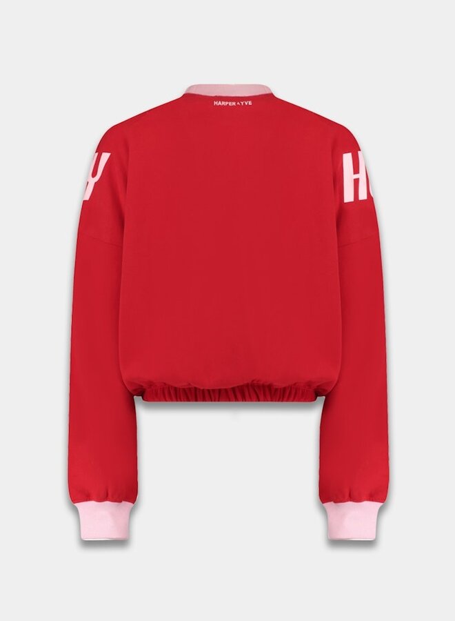 Harper and Yve Sweater HOWWEPARTY DW25Y503 - 323 Poppy Red