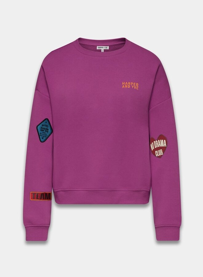 Harper and Yve Sweater PATCH AW25Y513 - 934 Violet Dream