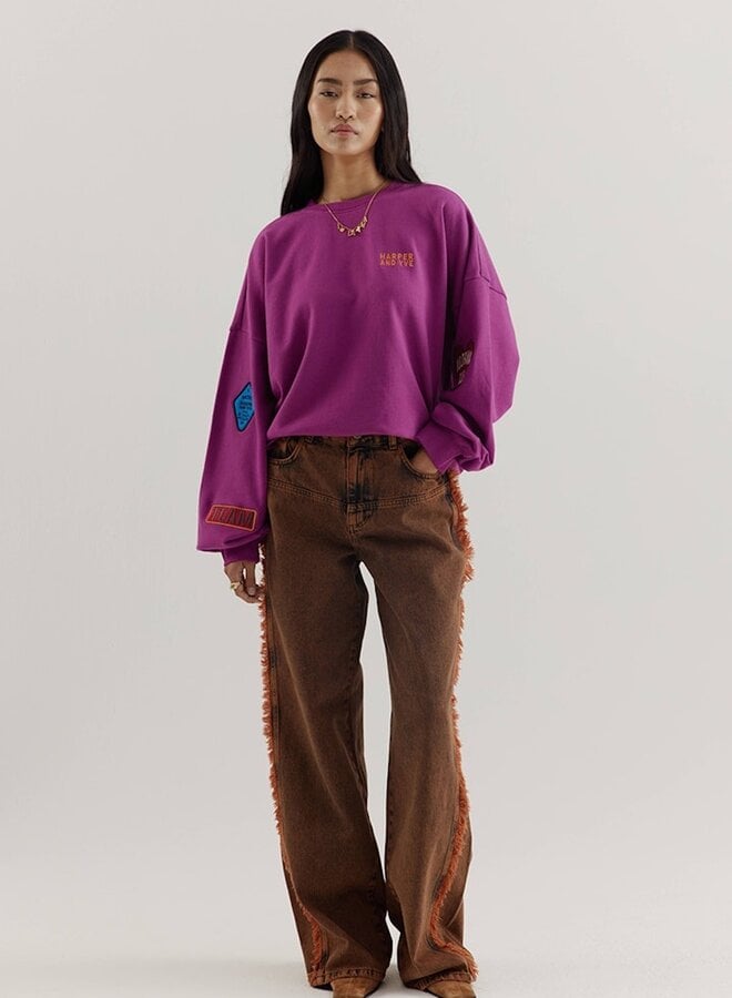 Sweater PATCH AW25Y513 - 934 Violet Dream