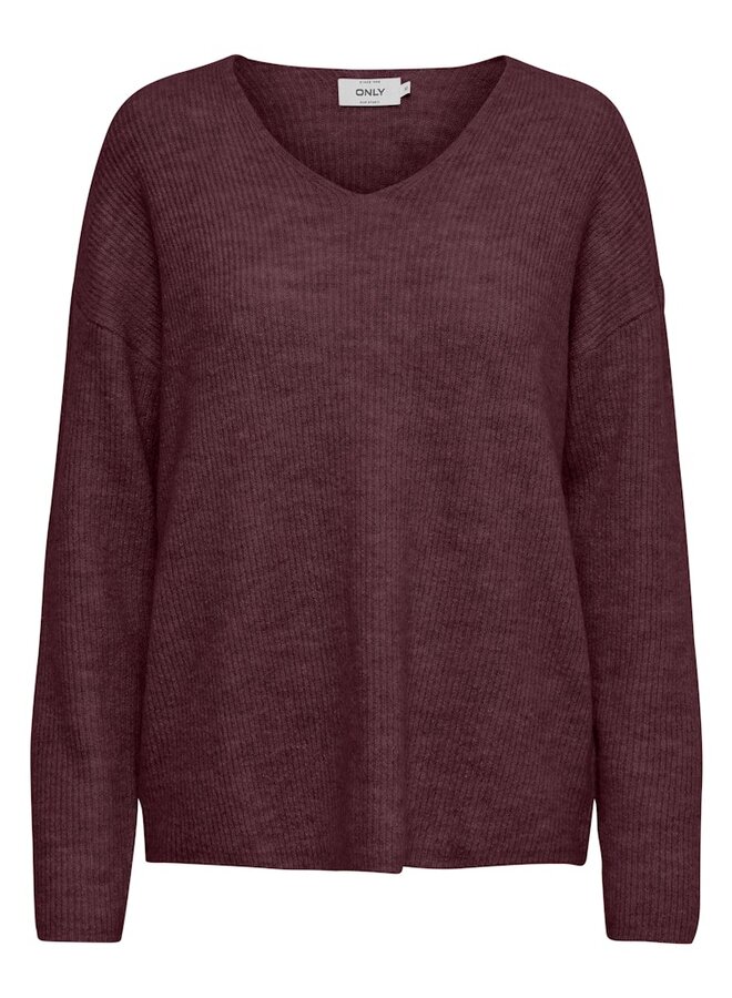 Only Pullover ONLCAMILLA V-NECK 15204588 - Port Royale