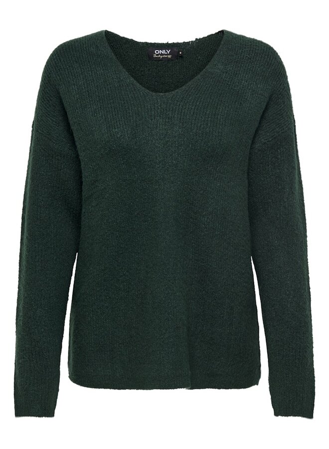 Only Pullover ONLCAMILLA V-NECK 15204588 - Scarab