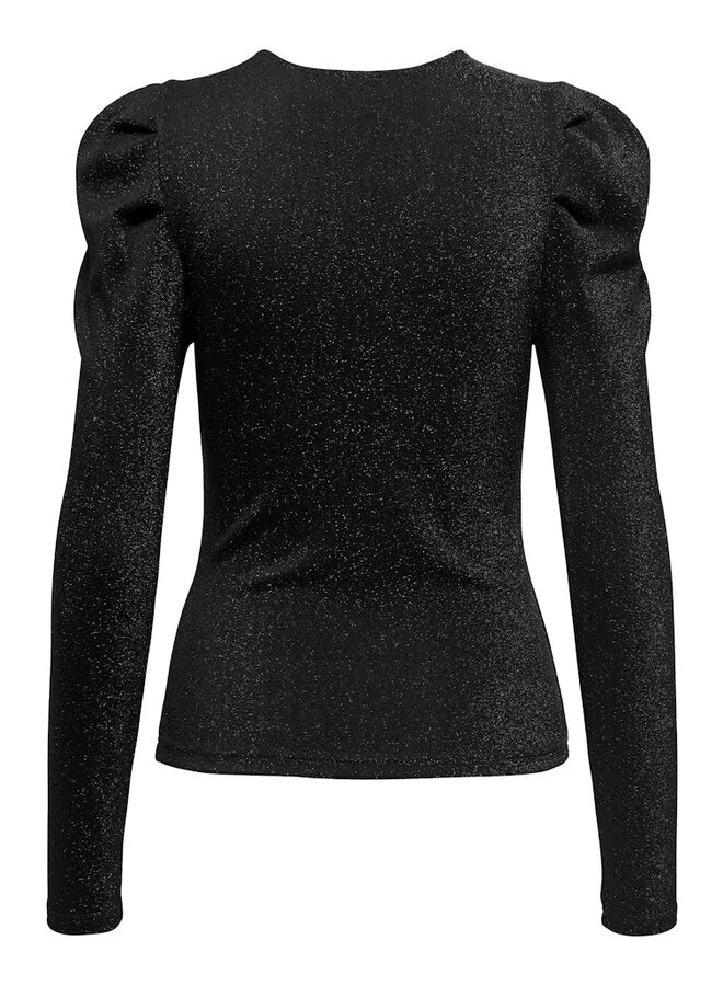 Only Top ONLRICH 15278055 - Black Detail & Black Glitter