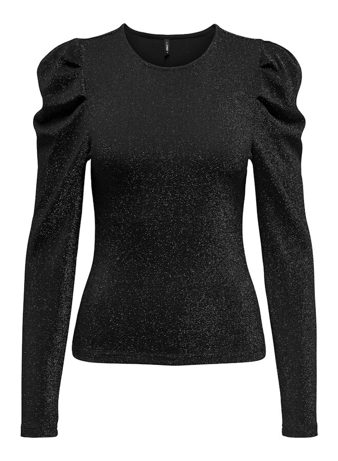 Only Top ONLRICH 15278055 - Black Detail & Black Glitter