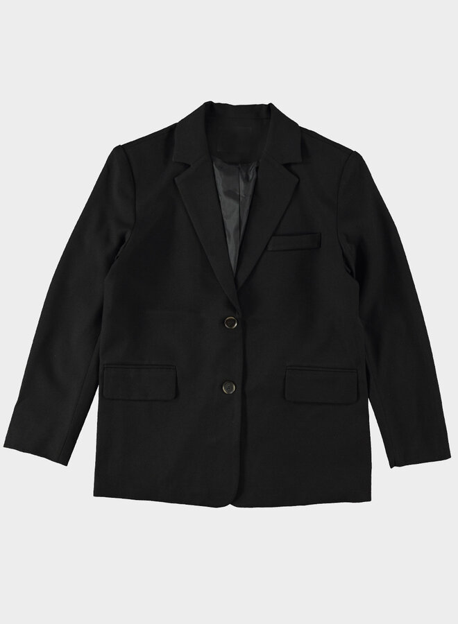 Turquoise By Daan Blazer Met Paspelzakje W24737-25 - Zwart