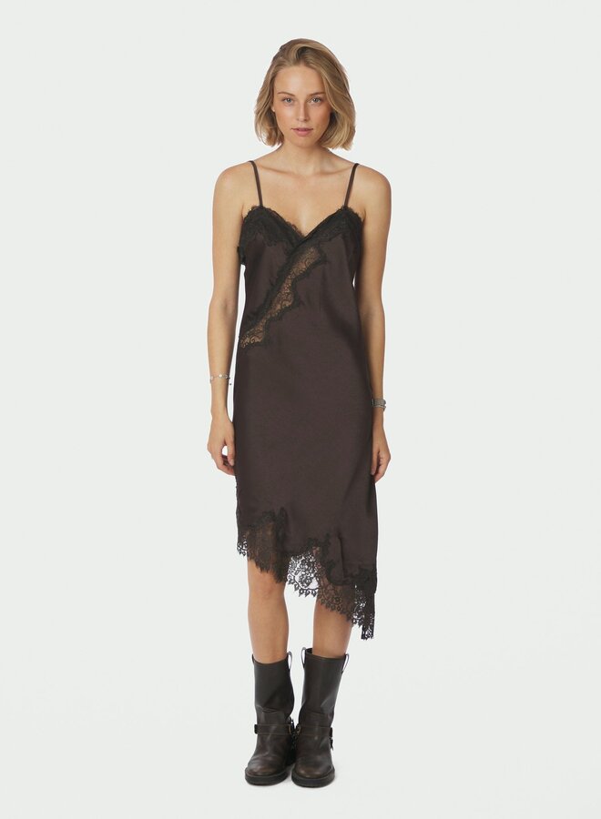 Neo Noir Jurk Sorelle Lace 167411  - Dark Brown