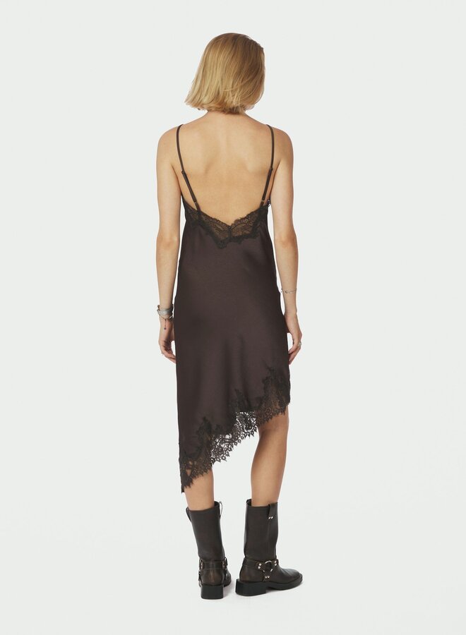 Neo Noir Jurk Sorelle Lace 167411  - Dark Brown
