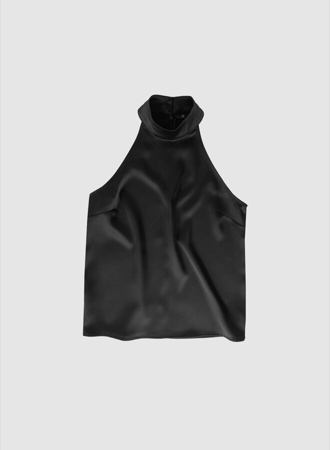 Withblack Satijnen Top WBLDAGMAR 00001162 - Black