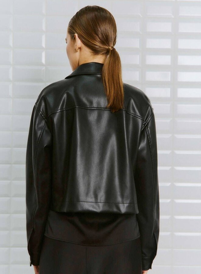 Withblack Leren Jasje WBLBJORK 00001181 - Black