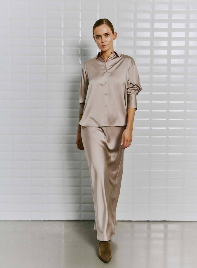 Satijnen Blouse WBLDAGMAR 00001159 - Frosted Al Frost