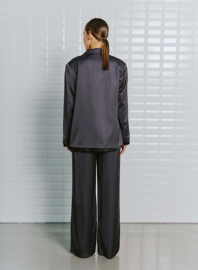 Withblack Satijnen Blazer WBLDAGMAR 00001508 - Darkgrey
