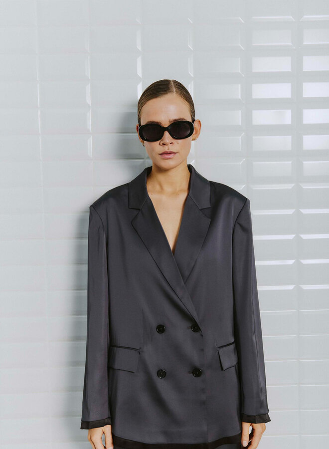 Satijnen Blazer WBLDAGMAR 00001508 - Darkgrey