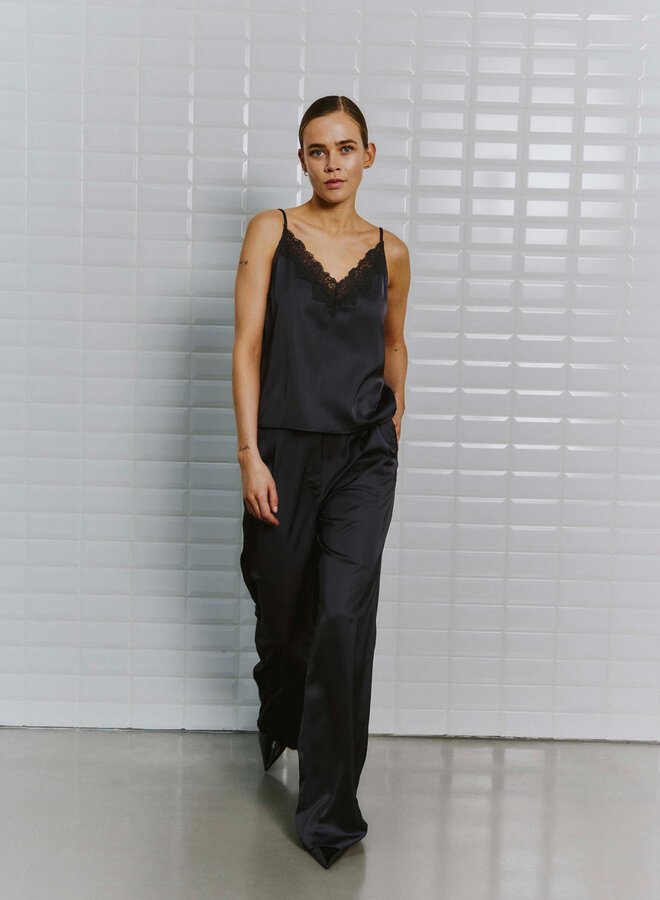 Satijnen Pantalon WBLDAGMAR 00001511 - Darkgrey