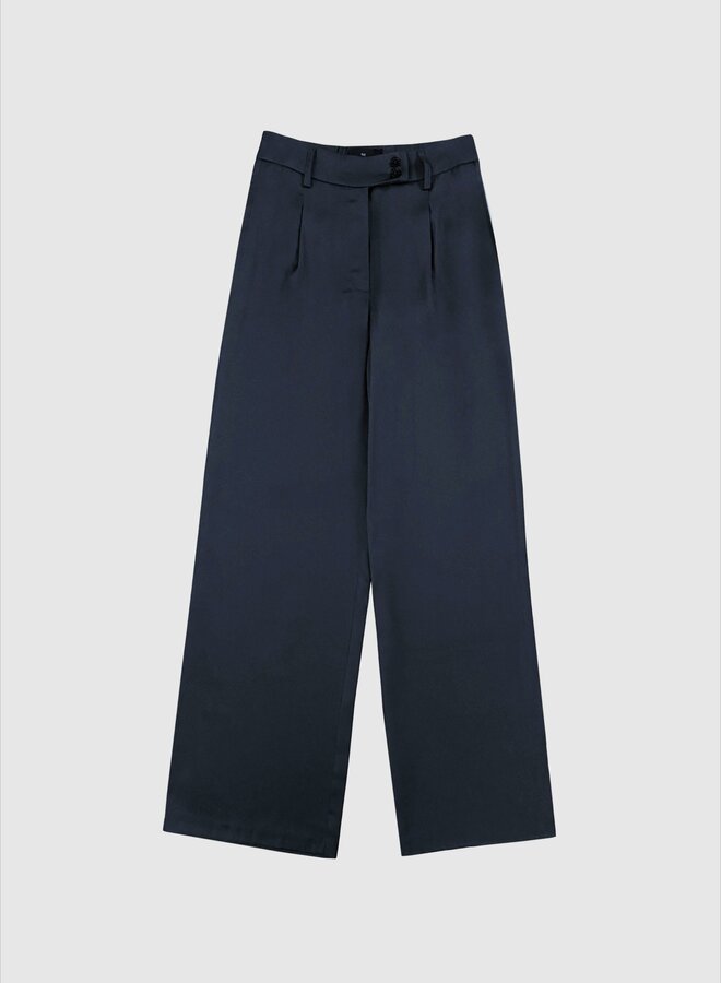 Withblack Satijnen Pantalon WBLDAGMAR 00001511 - Midnight Blue
