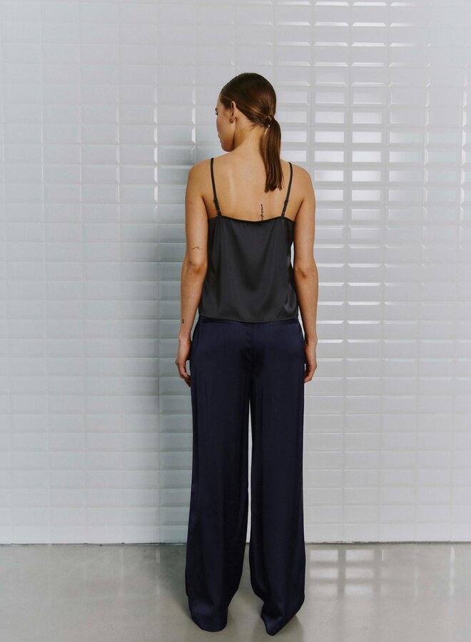 Withblack Satijnen Pantalon WBLDAGMAR 00001511 - Midnight Blue