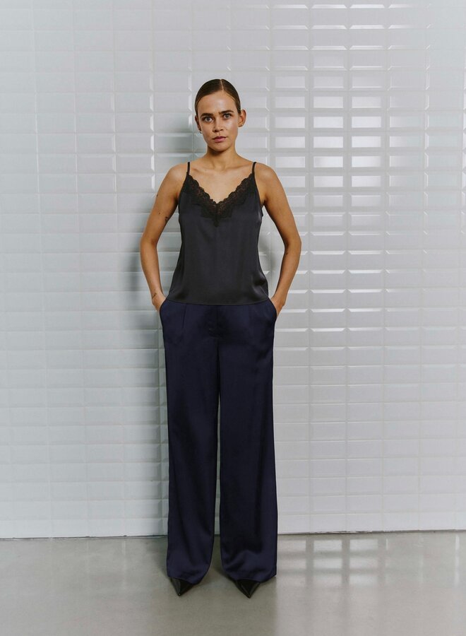 Satijnen Pantalon WBLDAGMAR 00001511 - Midnight Blue