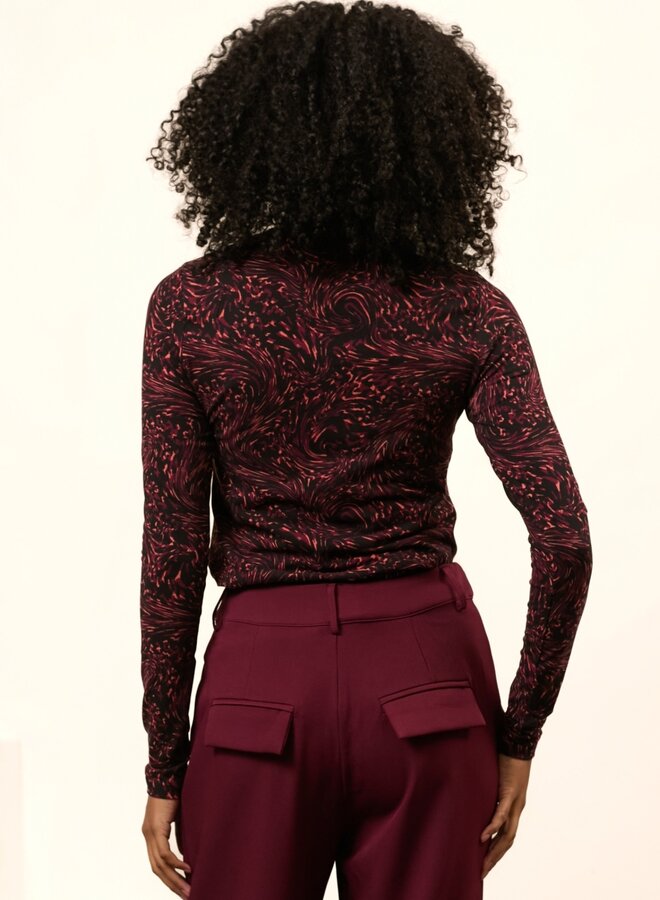 Lofty Manner Top Linnea QK02 - 826 Swirl Print