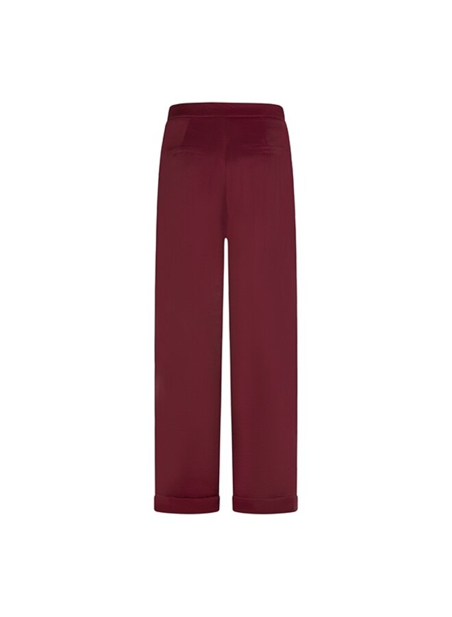 Lofty Manner Satijnen Pantalon Svea QK32 - 256 Burgundy Red