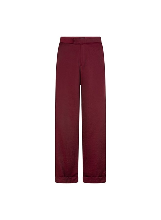 Lofty Manner Satijnen Pantalon Svea QK32 - 256 Burgundy Red
