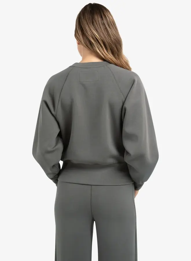 YAYA Sweater Met Ribstructuur 01-109099-510 - 80307 Dark Night Grey