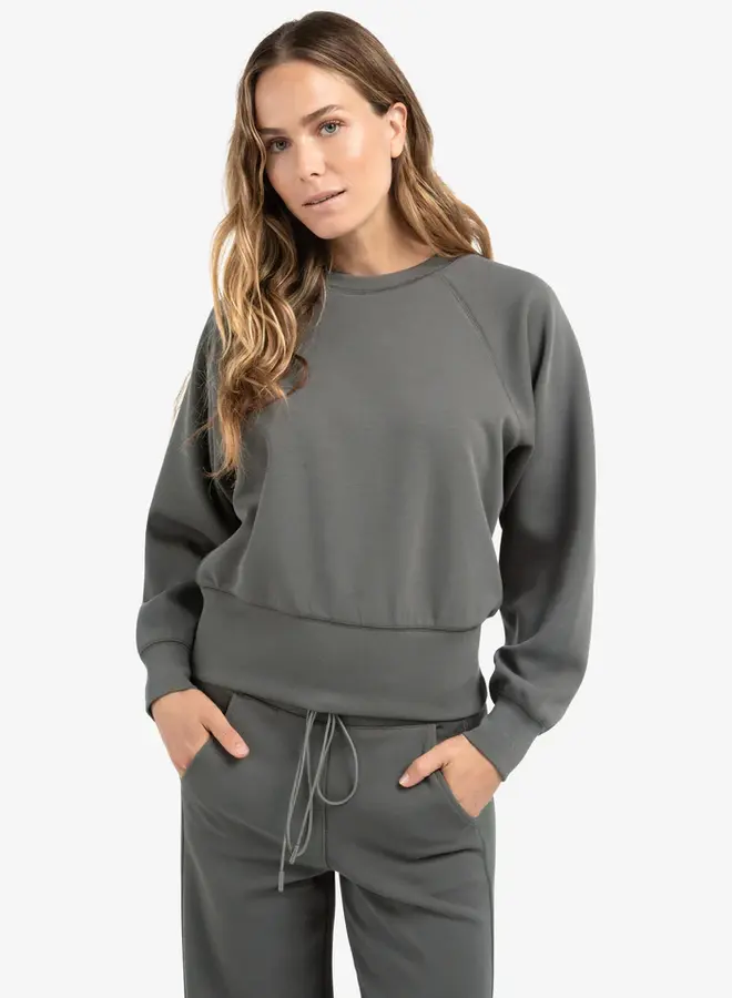 Sweater Met Ribstructuur 01-109099-510 - 80307 Dark Night Grey