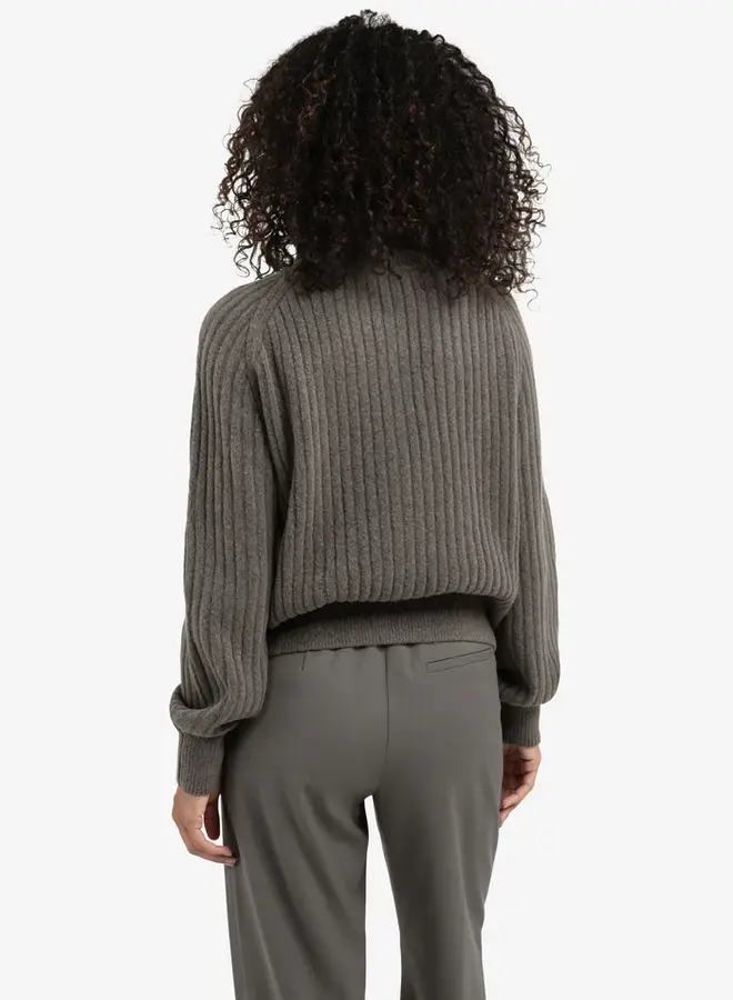 YAYA Geribde Coltrui 01-000525-510 - 990332 Dark Taupe Grey Melange