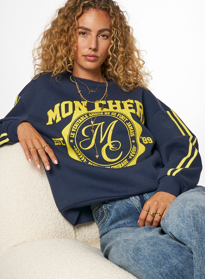 Sweater ''Mon Cheri'' MJ14547-0675 - Donker Blauw