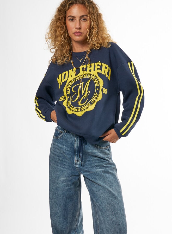 Sweater ''Mon Cheri'' MJ14547-0675 - Donker Blauw