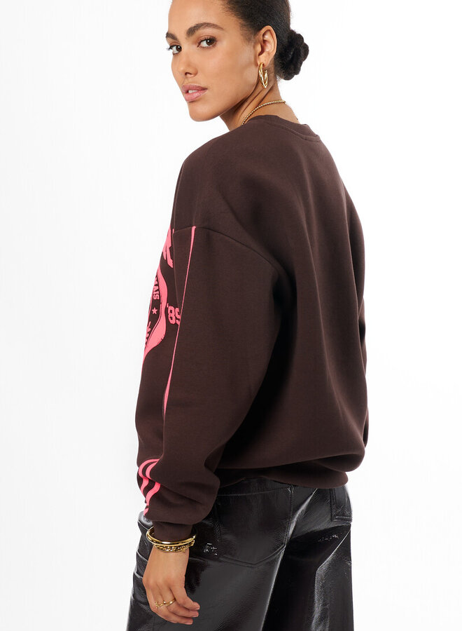 My Jewellery Sweater ''Mon Cheri'' MJ14547-0100 - Donkerbruin