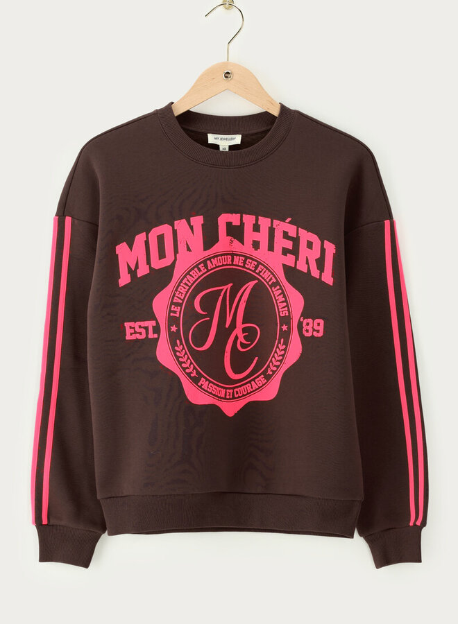 My Jewellery Sweater ''Mon Cheri'' MJ14547-0100 - Donkerbruin