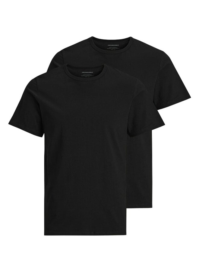 Jack & Jones T-shirt 2 Pack JACBASIC 12133913 - Black