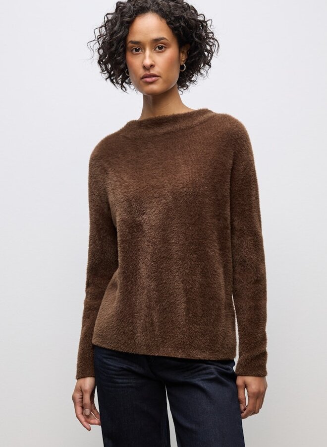 Trui LTD QR_Fluffy Turtle Sweater - 16872Hazelnut Brown