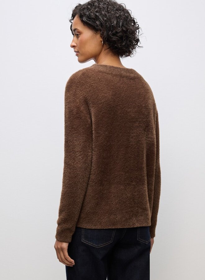 Street one Trui LTD QR_Fluffy Turtle Sweater - 16872Hazelnut Brown