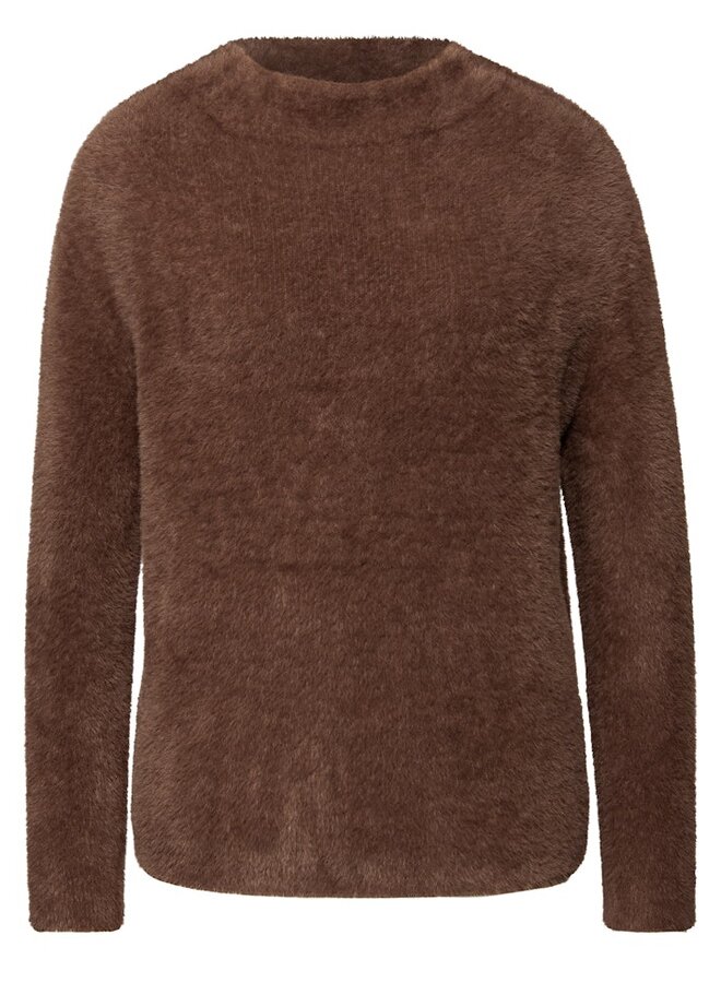 Street one Trui LTD QR_Fluffy Turtle Sweater - 16872Hazelnut Brown
