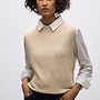 Street one Spencer Sleeveless Sweater - 16878  Sanded Beige Mel